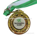 Customized Souvenir Medal, Made of Zinc Alloy, Gold Silver and Bronze Color for Sports